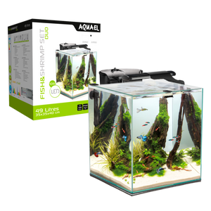 AQUAEL SHRIMP SET & NANO REEF 35 DUO TANKS & CABINETS